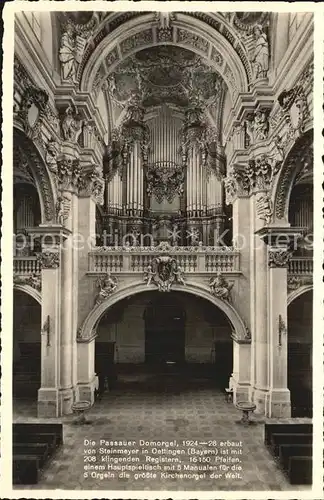 Kirchenorgel Passau Dom  Kat. Musik