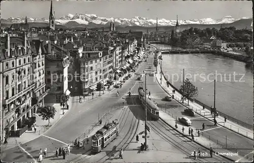 Strassenbahn Zuerich Limmatquai  Kat. Strassenbahn