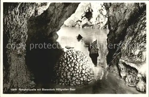 Hoehlen Caves Grottes Nymphenquelle Bienenkorb Hoellgrotten Baar  Kat. Berge