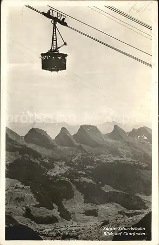 Seilbahn Saentis Churfirsten  Kat. Bahnen