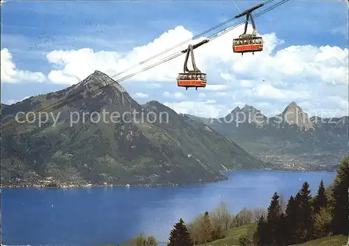 Seilbahn Beckenried Klewenalp Vierwaldstaettersee Gersau  Kat. Bahnen