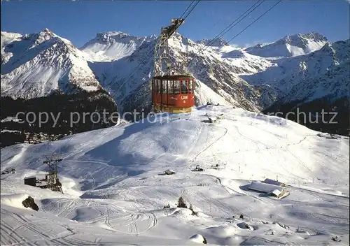 Seilbahn Arosa Weisshorn Tschuggen  Kat. Bahnen