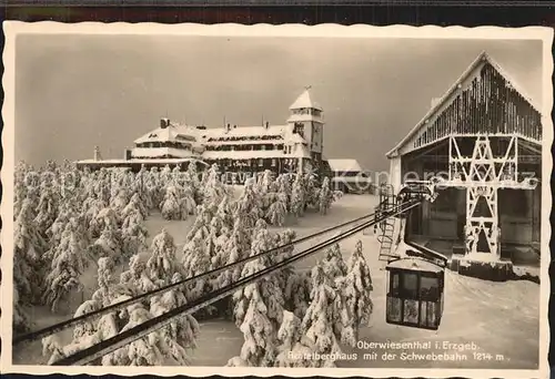 Seilbahn Oberwiesenthal Erzgebirge Fichtelberghaus  Kat. Bahnen