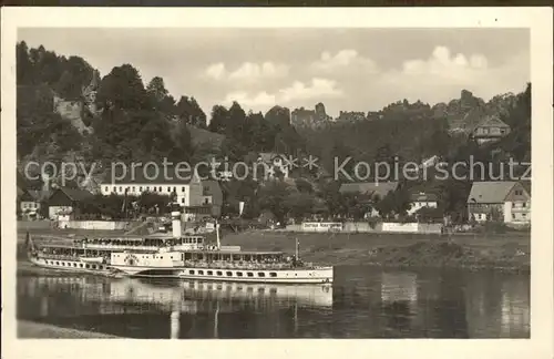 Dampfer Seitenrad Dresden Rathen  Kat. Schiffe