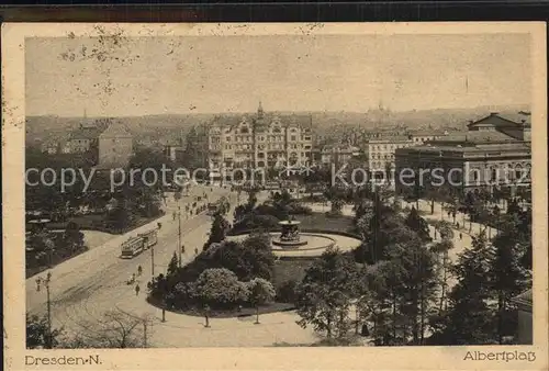 Strassenbahn Dresden Albertplatz Kat. Strassenbahn