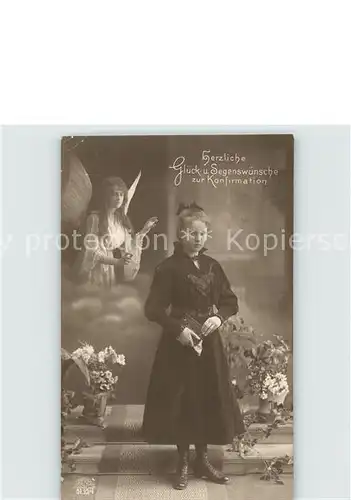 Konfirmation Schutzengel Foto RKL Paris Nr. 6132 4  Kat. Feiern und Feste