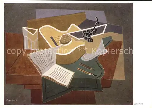 Kuenstlerkarte Juan Gris l Album Gitarre  Kat. Kuenstlerkarte