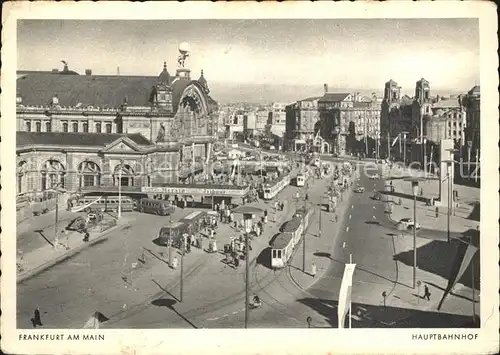 Strassenbahn Hauptbahnhof Frankfurt am Main Kat. Strassenbahn