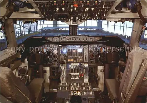 Swissair B 747 Cockpit  Kat. Flug