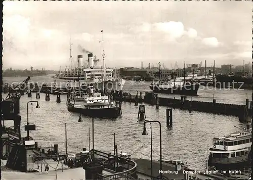 Dampfer Oceanliner Italia Hamburg Hafen  Kat. Schiffe