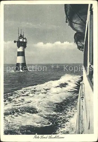 Leuchtturm Lighthouse Rote Sand Leuchtturm  Kat. Gebaeude