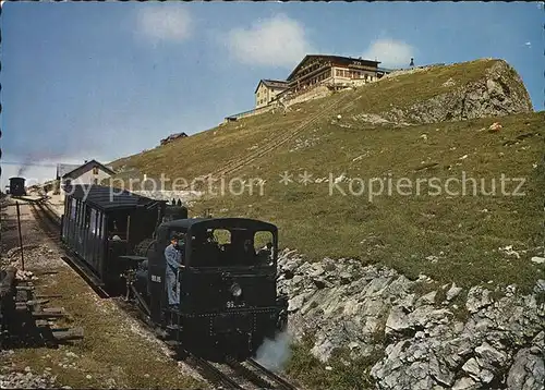 Zahnradbahn Schafberg Gipfel Salzkammergut Kat. Bergbahn