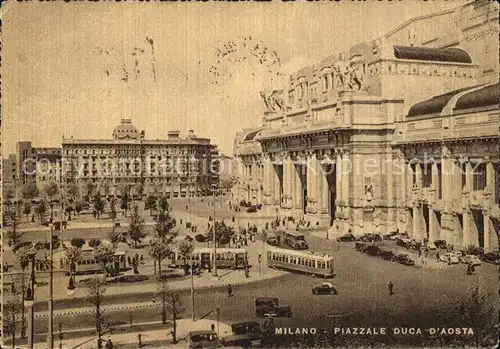 Strassenbahn Milano Piazzale Duca d Aosta  Kat. Strassenbahn