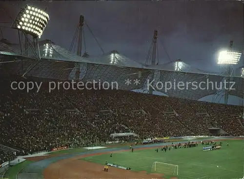 Stadion Muenchen Olympiastadion bei Nacht  Kat. Sport