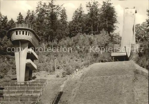 Ski Flugschanze Grosse Aschbergschanze Klingenthal Sachsen  Kat. Sport