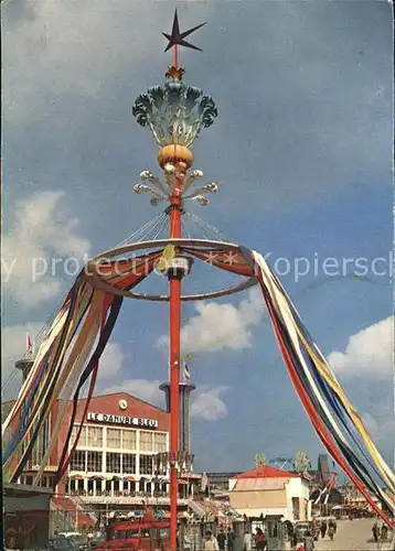 Exposition Universelle Bruxelles 1958 Mat de la Porte des Attractions  Kat. Expositions