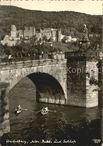 Foto Popp Nr. 501 Heidelberg Alte Bruecke Schloss  Kat. Fotografie