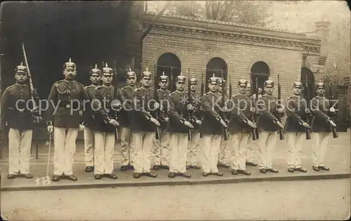 Militaria Deutschland Garde Fuss Artillerie Schiess Schule WK1 Gruppenfoto  Kat. Militaria