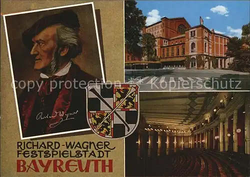 Wagner Richard Komponist Bayreuth  Kat. Musik