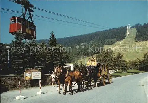 Seilbahn Oberwiesenthal Postkutsche  Kat. Bahnen