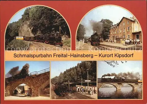 Lokomotive Schmalspurbahn Freital Hainsberg Kipsdorf  Kat. Eisenbahn