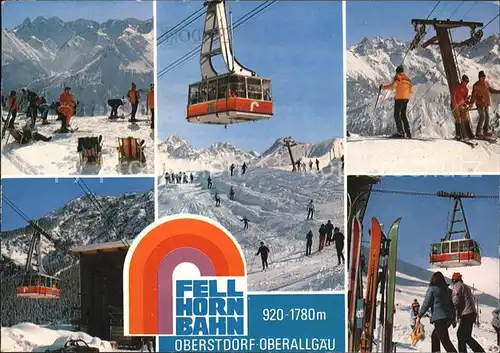 Seilbahn Fellhorn Oberstdorf Faistenoy Stillachtal Kat. Bahnen