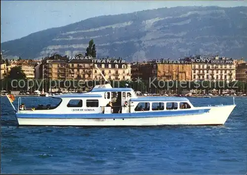 Motorschiffe Star of Geneva Geneva Rade Mont Blanc  Kat. Schiffe