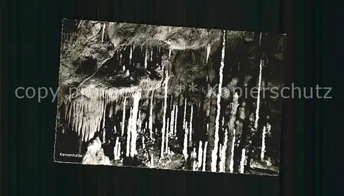 Hoehlen Caves Grottes Tropfsteinhoehle Attendorn Sauerland Kerzenhalle Kat. Berge