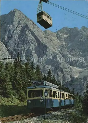 Seilbahn Zahnradbahn Bayerische Zugspitzbahn  Kat. Bahnen