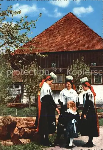 Trachten Schwarzwald Gutach Festtagstracht Kat. Trachten