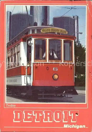 Strassenbahn Trolley Detroit Michigan  Kat. Strassenbahn