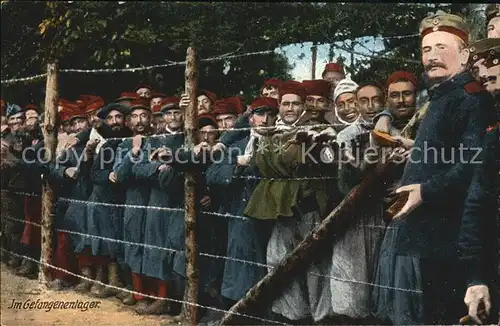 Militaria Kriegsgefangene im Gefangenenlager WK1