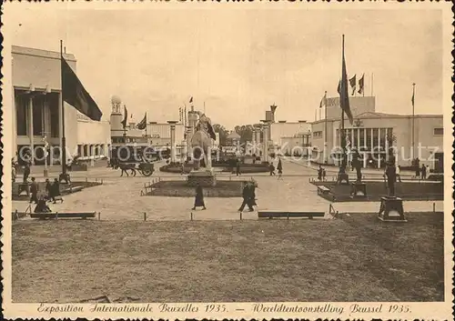 Exposition Internationale Bruxelles 1935 Avenue Coloniale  Kat. Expositions