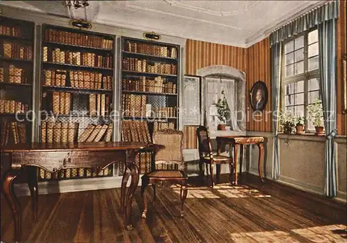 Goethe Johann Wolfgang von Goethehaus Frankfurt am Main Bibliothek des Vaters  Kat. Dichter