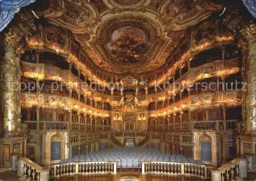 Oper Markgraefliches Opernhaus Zuschauerraum Bayreuth Kat. Musik