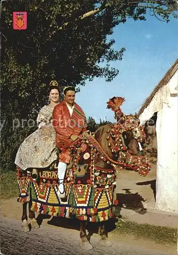 Pferde Valencia Trachten Grupa valenciana Kat. Tiere