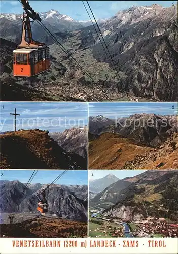 Seilbahn Venet Landeck Zams Tirol Venetkreuz  Kat. Bahnen