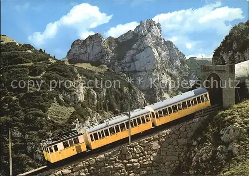 Zahnradbahn Wendelsteinbahn Tunneleinfahrt Soinkesselspitze Kat. Bergbahn