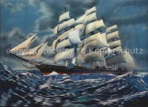 Segelschiffe Cutty Sark 3D Color  Kat. Schiffe