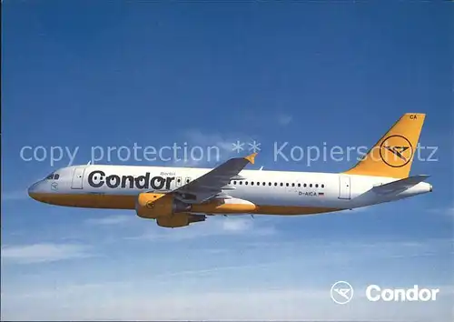 Flugzeuge Zivil Condor Airbus 320 Kat. Airplanes Avions