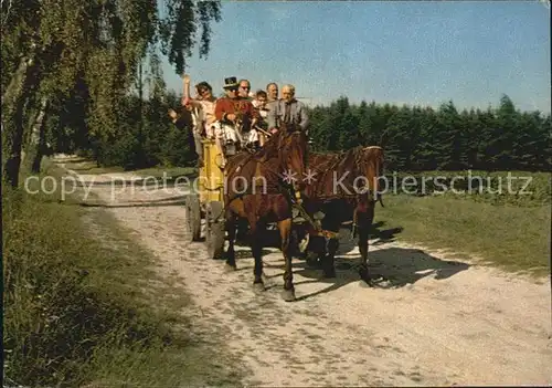 Postkutsche Weg nach Undeloh Lueneburger Heide Kat. Post