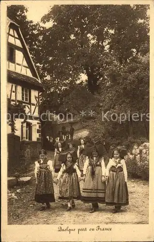 Trachten Frankreich Kinder  Kat. Trachten