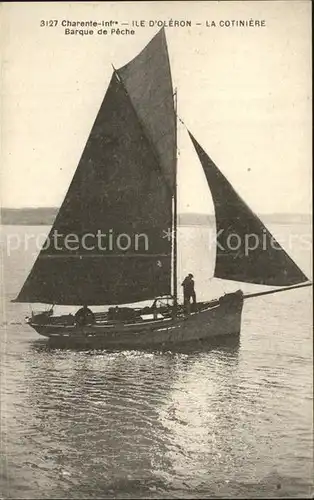 Segelboote Charente Inferieure Ile d Oleron Cotiniere Barque de Peche  Kat. Schiffe