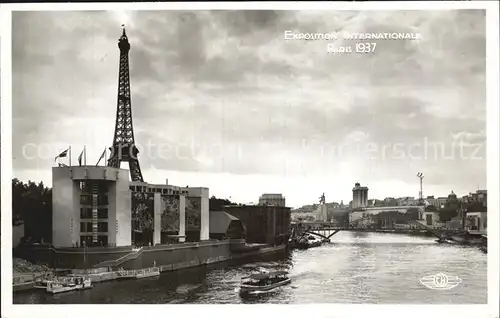 Exposition Internationale Paris 1937 Prise de la Passerelle de l Alma Pavillon du Thermalisme Kat. Expositions