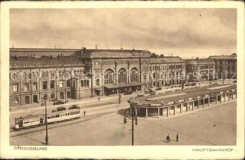 Strassenbahn Strassburg Hauptbahnhof Kat. Strassenbahn