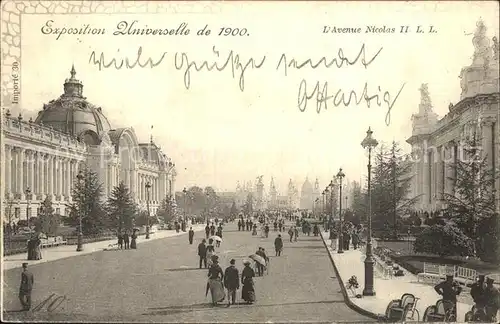 Exposition Universelle Paris 1900 Avenue Nicolas II  Kat. Expositions