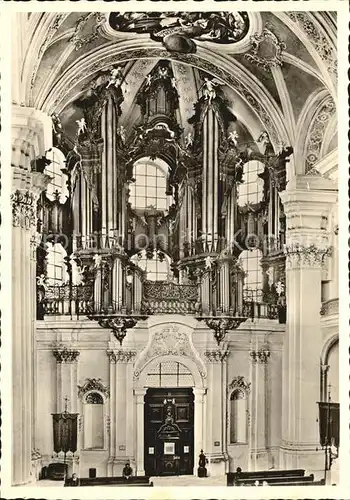 Kirchenorgel Muenster Weingarten Wuerttemberg Gabler Orgel Kat. Musik