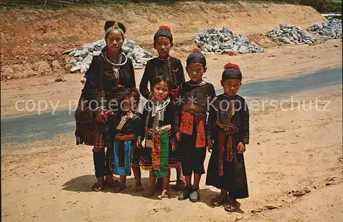 Typen North Thailand Meao Hill Tribe Doi Suthep Chiengmai Kat. Typen