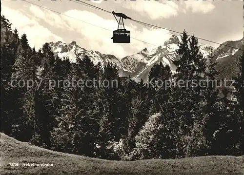 Seilbahn Nebelhorn Oberstdorf Allgaeu Kat. Bahnen