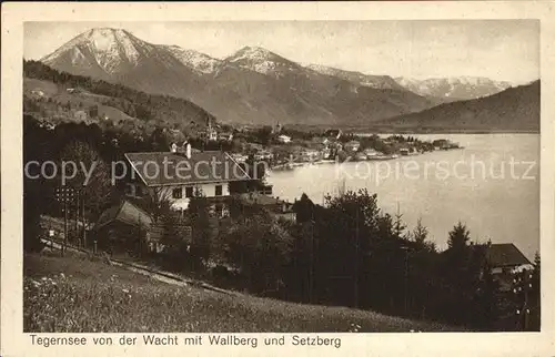 Tegernsee Wacht Wallberg Setzberg Kat. Tegernsee